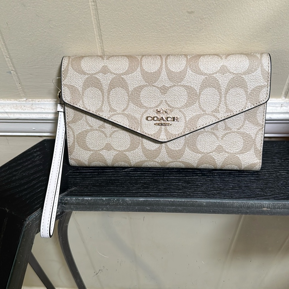 New Coach wristlet/ phone wallet, large